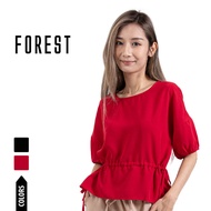 Forest Blouse Perempuan | Forest Ladies Woven Puff Sleeve Solid Blouse - 822373