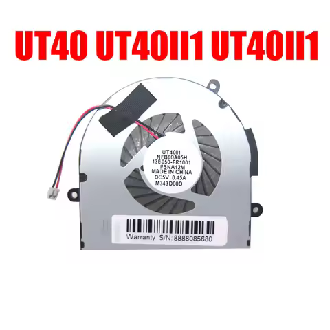 Laptop CPU Fan For ECS UT40 UT40II1 UT40II1 NFB60A05H 13B050-FR1001 FSNA12M DC5V 0.45A New