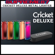 Cricket Deluxe Metal Lighter With Black Metal Gift Box
