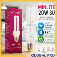 MINLITE E27 3U 20W Bulb Mentol Lampu Rumah Energy Saving Bulb E27 Bulb Lampu Pasar Malam Ceiling Lig