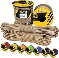 EDCX 3 mm Nylon Paracord 425 (50 and 100 m) - Type II, 100% Nylon Rope, 3 Stranded Rope, 3 mm Nylon