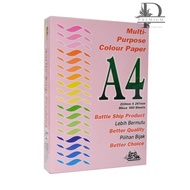Battleship A4 Colour Paper 80GSM 450 Sheets (Light Colour) / A4 Kertas Warna 80gsm 480 Helai
