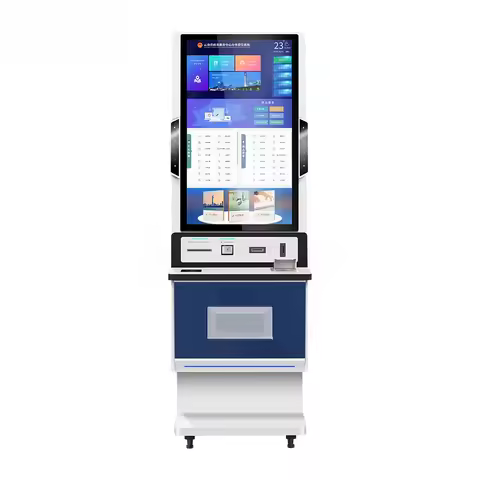 Self-Service Touch Screen Industrial Lcd Screen Ticket Multifunction Self Service Report Collect Ter