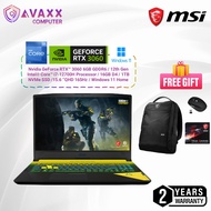 MSI Crosshair 15 B12UEZ-444 15.6'' QHD 165Hz Gaming Laptop ( I7-12700H, 16GB, 1TB SSD, RTX3060 6GB, 