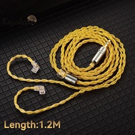 Kayaktion QKZ T1 Headphone Cable 8 Wire Silver Plated Copper Upgraded Wire 3.5mm Wired Headphone Wir
