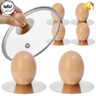 HL 1/3Pcs Safe Solid Wood Pot Lid Replacement Handles/Universal Anti-scalding Pan Lids Holding with 