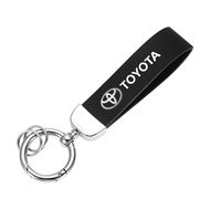 Ciscos Car Keychain Leather Key Holder Car Accessories For Toyota Wish Hiace Sienta Altis Harrier CHR Vios Rush Alphard Camry RAV4 Innova