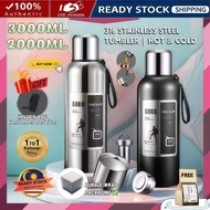 Thermos Bottle 2000ml All-steel 316 stainless steel Vacuum double-layer Thermos flask Cold and hot w