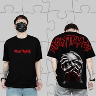 jmhd STORE KAOS T-SHIRT / KAOS MOTIF BERGAMBAR SKULL TULISAN NIGHT MARE / KAOS OUTFIT / KAOS SUKAJAN
