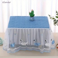 ELMER Microwave Dust Cover, Rectangle Yarn Edge Oven Cover, Household Dust Proof Pastoral Style Insulated Tablecloth Kitchen Appliances