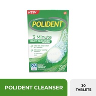 Polident Cleanser 3 Minute Denture Cleanser 30 Tablet Polident Antibacterial Denture Cleanser Smoker