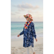 baju Aloha Hawaii Beach Dress girl fashion Spring And Summer Floral Dress
