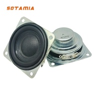 SOTAMIA 2pcs 1.75 Inch 45mm Full Range Speaker 4 Ohm 3W16 Core Dual Magnetic Rubber Edge Smart Speak