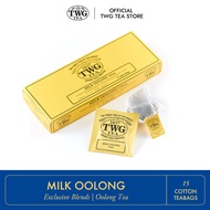 TWG Tea | Milk Oolong, Oolong Tea in 15 Hand Sewn Cotton Tea Bags in a Giftbox, 37.5g