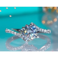 Adjustable High Grade 0.5ct Zircon Silver Coated Ring Engagement Ring