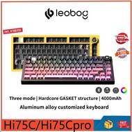 LEOBOG Hi75C/Hi75Cpro Three mode Aluminum Alloy Gasket Structure Customized E-sports Game Office Key