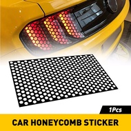 AUXITO Car Rear Taillight Cover Honeycomb Sticker - Black