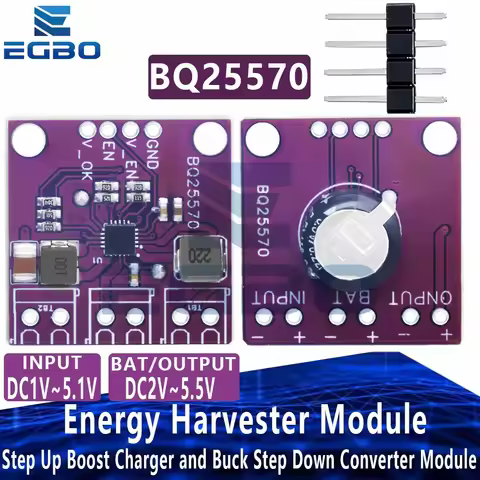 1~10PCS BQ25570 Energy Harvester Module Step Up Boost Charger and Buck Step Down Converter Module Lo