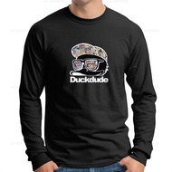 DUCK DUDE Streetwear Swag Lengan Panjang T-Shirt T Shirt Baju Long Sleeve DDU-LS-0003
