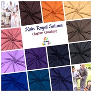 Kain Pasang Royal Saluna (Japan Quality) Bidang 45” / Kain Pasang Plain Royal Silk / Kain Baju Kurun