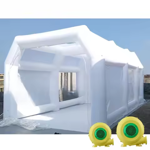 6/7/8m Customized Colorful Inflatable spray Paint Booth Waterproof Inflatable Paint Booth Tent Home