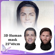 3D Seamless Magic Funny Celebrity Face Mask 3D Mask Head Cover Elastic Mesh Face Mask
