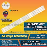 LC-40LE265M / LC-40LE268M SHARP 40" LED TV BACKLIGHT(LAMPU TV) SHARP 40 INCH LED TV BACKLIGHT LC40LE