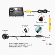 Reversing Fisheye Camera 170° 1920 X 1080P for Car AHD CBVS 720P Metal Body Lens Black Rear View Rev
