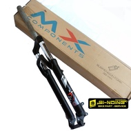 Fork Sepeda MTB 27.5 27,5 MX Component Travel 120 Oversize Hitam