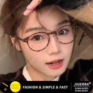 (JIUERBA) Round Frame Japanese Eyeglasses for Women Simple Fashion Small Frame Anti Blue Light Eyegl