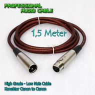 Kabel Audio 15 Meter Jack Akai to Akai 6.5 mm / Kabel AUX 2 M / Kabel Mic 15 M / Kabel XLR 15 Meter