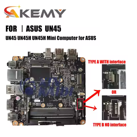 Laptop Mainboard For ASUS Vivo Mini PC UN45 UN45H UN45H Mini Computer Motherboard With N3000 N3150 N