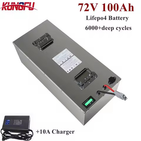 KF Brand high quality 72V 100Ah LiFepo4 Battery 7kw 15kw pack with strong BMS for electric car low s