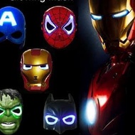 → Avengers LED Light Up Toy Mask - Spiderman Hulk Ironman Kids