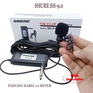 Mik Kancing Imam Masjid SHURE SH-9.0/SH 7.0 Mik Imam Masjid Terbaik Kabel Panjang Mic Clip On/Jepit 