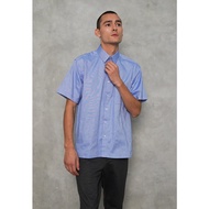 KEMEJA VALINO Men's Oxford Shirt Lightbiru - V-ALAB02-H1