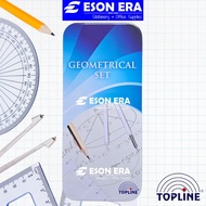 Topline Mathematical Instruments GS-1168 Geometry Set Jangka Lukis Compass Ruler Jangka Sudut Protra