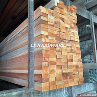 (6 ft)1" x 2" Solid Kayu Meranti Wood Kayu Perabot -  Siap Ketam
