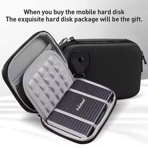 Original Feishuo Metal Slim Portable External Hard Drive USB 3.0 640GB 1t 2t Storage HDD External HD