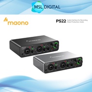 Maono PS22 Audio Interface for Recording, Music Production, Guitar