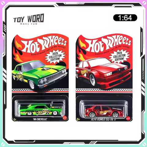 1/64 Hot Wheels 2025 Collector Edition Series 66 Chevelle Benz Unimog Simulation Cars Model Custom C