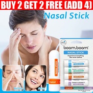BoomBoom Nasal Stick Mixed Aromatherapy Variety Enhances Breathing Focus Inhaler