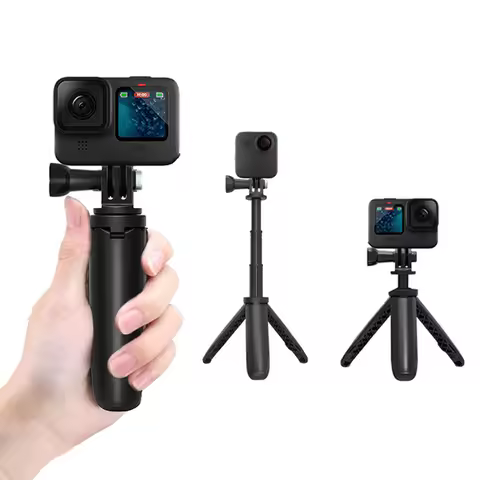 for Gopro Vlog Tripod Foldable Tripod Mini Portable Monopod for Go Pro Hero 11 10 Black Session Osmo