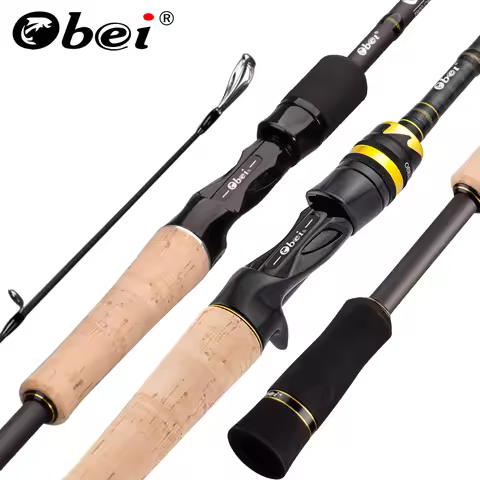 Obei Elf 1.68m 2.1m 2.4 Casting Spinning Fishing Rod Travel Ultra Light Street Fishing Boat Lure Two