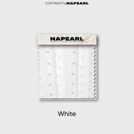 NAPEARL French White Jacquard Curtains  Polyester Fabric Dust-proof Sheer Curtains Translucent Wave 