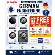 BOSCH WQB245B0SG 9kg Heat Pump Dryer / BOSCH WQG24200SG 9kg Dryer / BOSCH WTH85008SG Dryer / BOSCH W