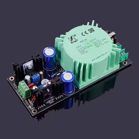 Dual LM317 Two Transformer Outputs Adjustable Voltage Regulator Board Mountable Talema Linear Power 