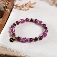 紫祖母晶 螢石 石榴石 手鍊 天然礦石水晶