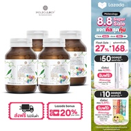 MOLECULOGY ( SET 4 ชิ้น ) Soul Joy Extra ผลิตภัณฑ์เสริมอาหาร โซลจอยย์ เอ็กซ์ตร้า 4 กระปุก (30 เม็ด/ก