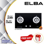 (BEST SELLING) ELBA Gas Stove 5.0kW EGH-K8842G(BK) | Built-In Hob | Tempered Glass | elba 8842 Dapur